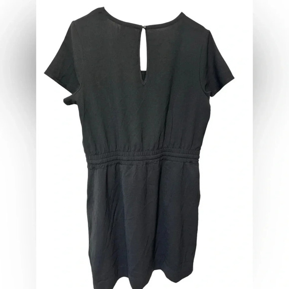 32 Degrees cool lightweight cinch waist short sleeve athleisure black dress - Picture 3 of 9